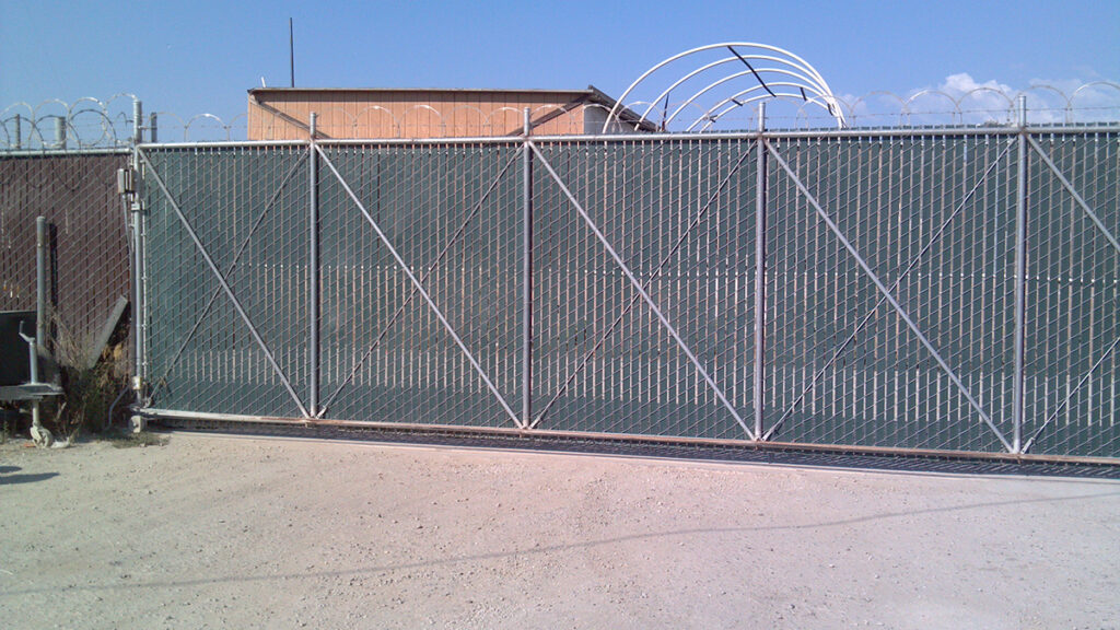 Slatted Chain Link Fence